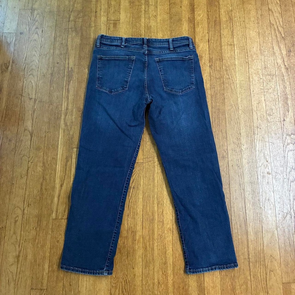G.H. Bass & Co Mens Jeans 36x30 Straight Leg Blue Denim Classic 5-Pocket 338